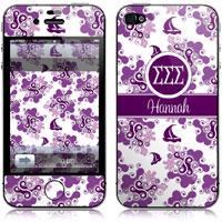 Covers (Skins) for cell phones, MP3 players, e-readers, laptops (Sigma Sigma Sigma - Lyre Swirl) (GOTGK-SSS-06)