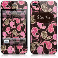Covers (Skins) for cell phones, MP3 players, e-readers, laptops (Animal Paisley Pink) (GOTSK-BCAPP)