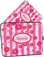 Cases for laptops & iPads - Flowers On Stripes ()