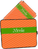 Cases for laptops & iPads - Fun Stripe - Citrus Deep Grass ()