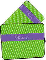 Cases for laptops & iPads - Fun Stripe - Grass Purple ()
