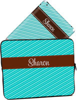 Cases for laptops & iPads - Fun Stripe - Turquoise Coco ()