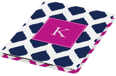 Kelly Hughes Designs - Personalized Tablet Cases (Navy Ikat) (tab950)