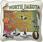 State Pillow Cases - North Dakota