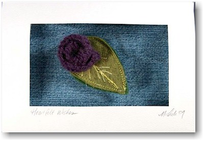 Another Creation by Michele Pulver - Heartfelt Greetings 4 Purple