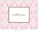 Boatman Geller - Custom Stationery/Thank You Notes (Madison Damask - Folded) (343+P11+A14)