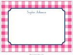 Boatman Geller - Custom Stationery/Thank You Notes (Classic Check - Flat) (614+P02+A03)