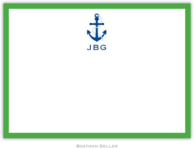 Boatman Geller - Custom Personalized Stationery (Icon with Border - Flat Card) (107+C015+B09)