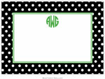 Boatman Geller - Custom Personalized Stationery (Polka Dot - Large Flat) (334+P06+A09)
