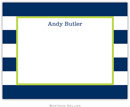 Boatman Geller - Custom Personalized Stationery (Awning Stripe - Small Flat) (382+P03+A12)