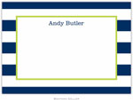 Boatman Geller - Custom Personalized Stationery (Awning Stripe - Large Flat) (384+P03+A12)