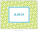 Boatman Geller - Custom Personalized Stationery (Chain Link - Foldover Note) (413+P12+A24)