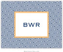 Boatman Geller - Custom Personalized Stationery (Greek Key - Foldover Note) (453+P03+A15)