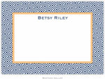 Boatman Geller - Custom Personalized Stationery (Greek Key - Large Flat) (454+P03+A15)