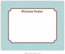 Boatman Geller - Custom Personalized Stationery (Basketweave - Small Flat) (552+P17+A14)