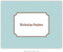 Boatman Geller - Custom Personalized Stationery (Basketweave - Foldover Note) (553+P17+A14)