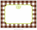 Boatman Geller - Custom Personalized Stationery (Classic Check - Small Flat) (612+P14+A12)