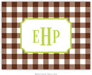 Boatman Geller - Custom Personalized Stationery (Classic Check - Foldover Note) (613+P14+A12)