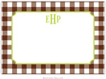 Boatman Geller - Custom Personalized Stationery (Classic Check - Large Flat) (614+P14+A12)