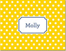 Boatman Geller - Create-Your-Own Personalized Stationery (Polka Dot - Folded Note)