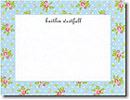 Boatman Geller Stationery - Blue Dot Floral (#16236)