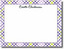 Boatman Geller Stationery - Lavender & Green Check (#16272)
