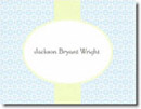 Boatman Geller Stationery - Blue & Light Green Mosaic (#16320)