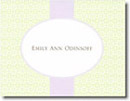 Boatman Geller Stationery - Light Green & Lavender Mosaic (#16321)