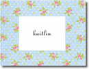 Boatman Geller Stationery - Blue Dot Floral (#16341)