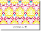 Boatman Geller Stationery - Bright Moroccan Damask Folded Note (#17331)