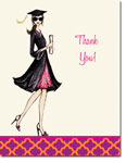 Bonnie Marcus Collection - Graduation Thank You Notes (Gorgeous Grad - Brunette) (GGBTYG)