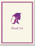 Bonnie Marcus Collection - Graduation Thank You Notes (Pretty Purple Grad) (PPGTYG)