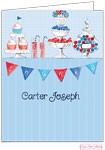 Personalized Stationery/Thank You Notes by Bonnie Marcus - Candy Buffet (Blue)