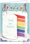 Personalized Stationery/Thank You Notes by Bonnie Marcus - Colorful Party Cake