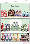 Personalized Stationery/Thank You Notes by Bonnie Marcus - Stylish Shoe Closet (Green)