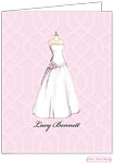 Personalized Stationery/Thank You Notes by Bonnie Marcus - Wedding Dress