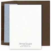 Checkerboard - Stationery (Versailles - Flat Card DHH-B)