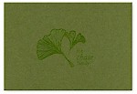 Checkerboard - Stationery (Ginkgo - Folded Note) (ESC-FXH-T)
