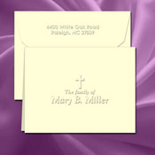Classic Impressions Embossed Personalized Stationery - In Memory Informal Note (RT48B)