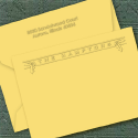 Classic Impressions Embossed Holiday Stationery - Holly Marquee Cards