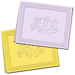 Classic Impressions Embossed Stationery - Tri-Border Note (FE06B)