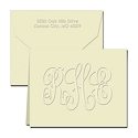 Classic Impressions Embossed Stationery - Grande Monogram Note (ES708A)