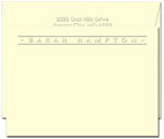 Classic Impressions Embossed Stationery - Marquee Correspondence Card (ES713B)