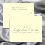 Classic Impressions - Embossed Bereavement Notes (Farewell Informal Notes) (ES735A)