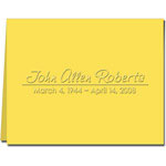 Classic Impressions - Embossed Bereavement Notes (Eternal Informal Notes) (ES735B)