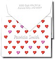 Classic Impressions Embossed Stationery - Brimmin Hearts Note (WB7010)
