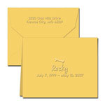 Classic Impressions - Embossed Bereavement Notes (Doggy Bone Bereavement Notes) (WB7078)
