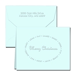 Classic Impressions Embossed Holiday Stationery - Christmas Family Notes