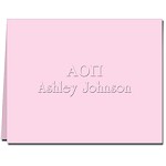 Classic Impressions Embossed Stationery - Greek Symbol Note Block Lettering (WB7125)