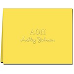 Classic Impressions Embossed Stationery - Greek Symbol Note Script Lettering (WB7125)